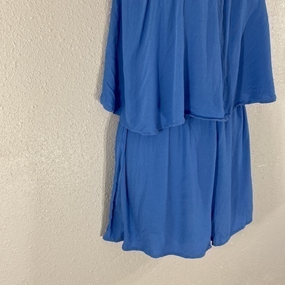 SMYM Thelma Italian Blue crepe popover romper - Picture 7 of 11